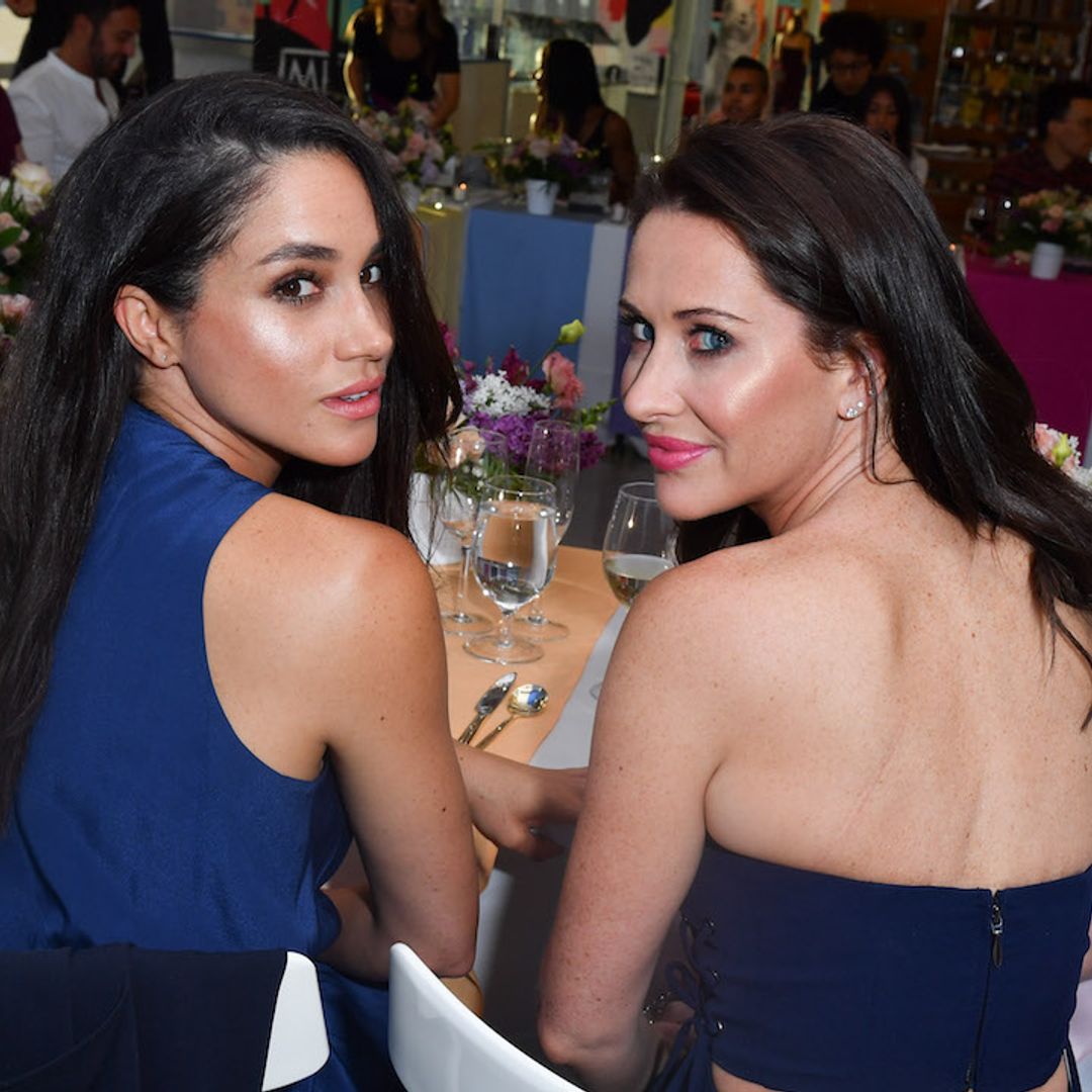 Jessica Mulroney was inspired by bestie Meghan with this stunning Duchess dress, and Suits co-star Abigail Spencer loves it too!