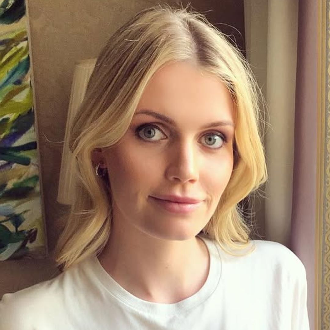 Lady Kitty Spencer's daughter Athena toddles after model mother in matching sundress