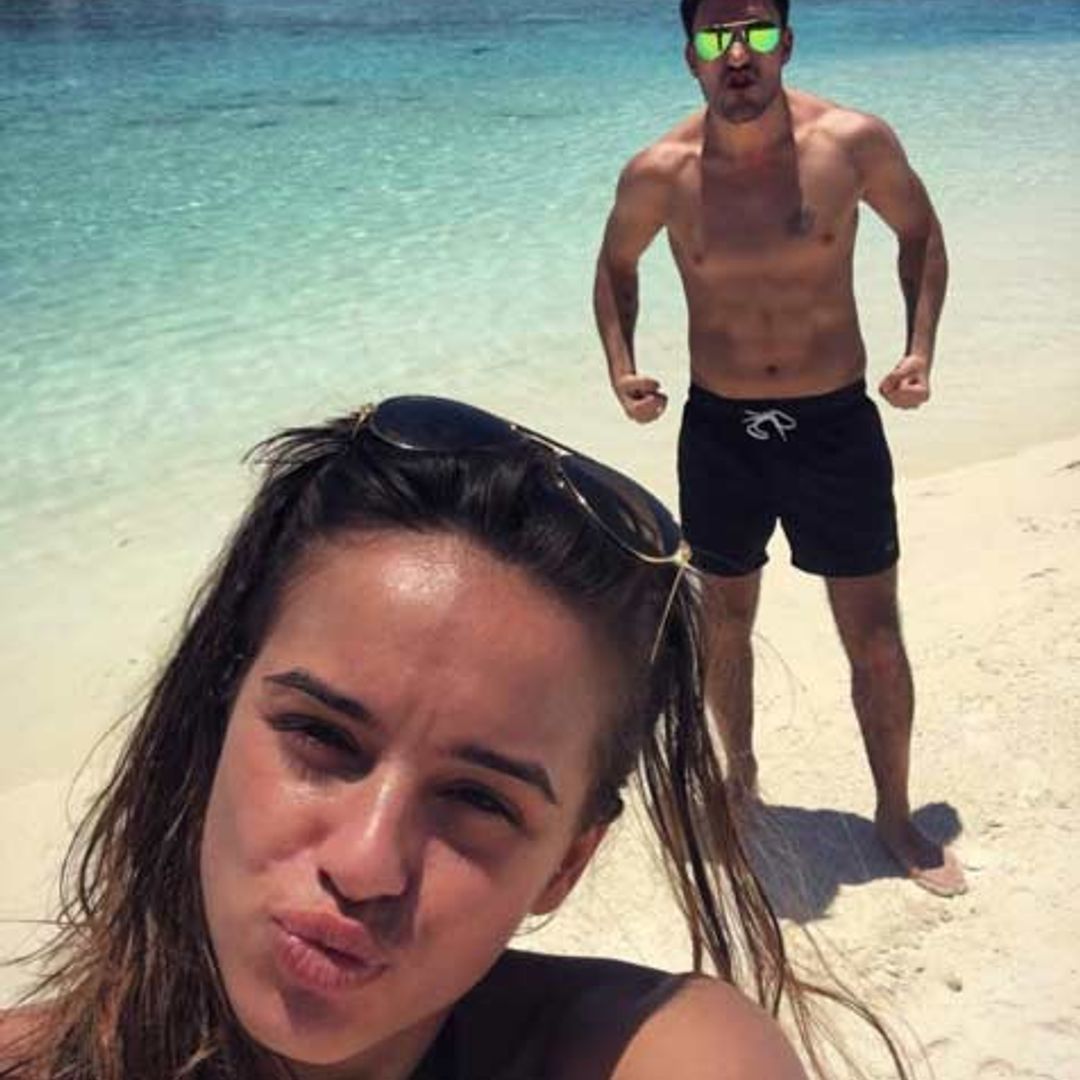 Georgia May Foote and Giovanni Pernice enjoy romantic Maldives getaway