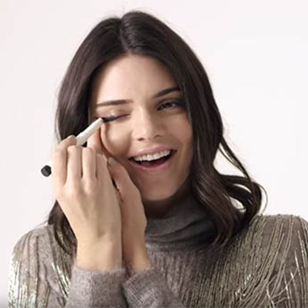 Kendall Jenner tries (and fails) to do her make-up without a mirror