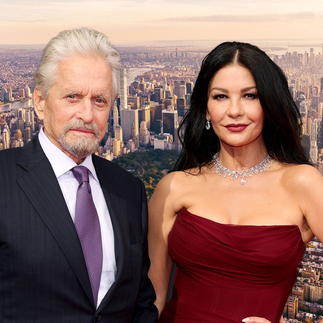 Catherine Zeta-Jones' private living room with Michael Douglas has gilded gold features