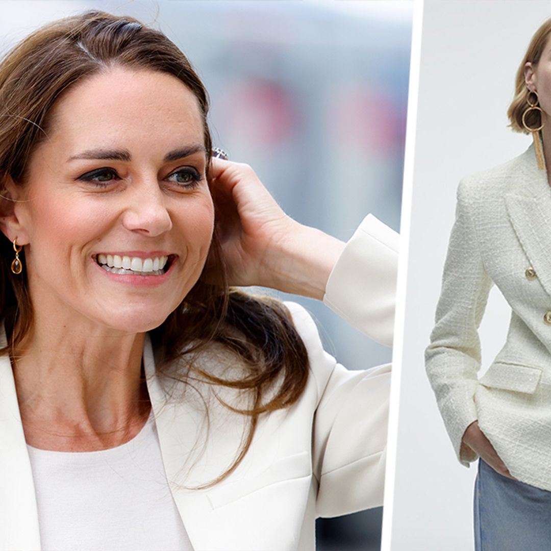 7 Princess Kate-worthy white bouclé blazers to shop this season