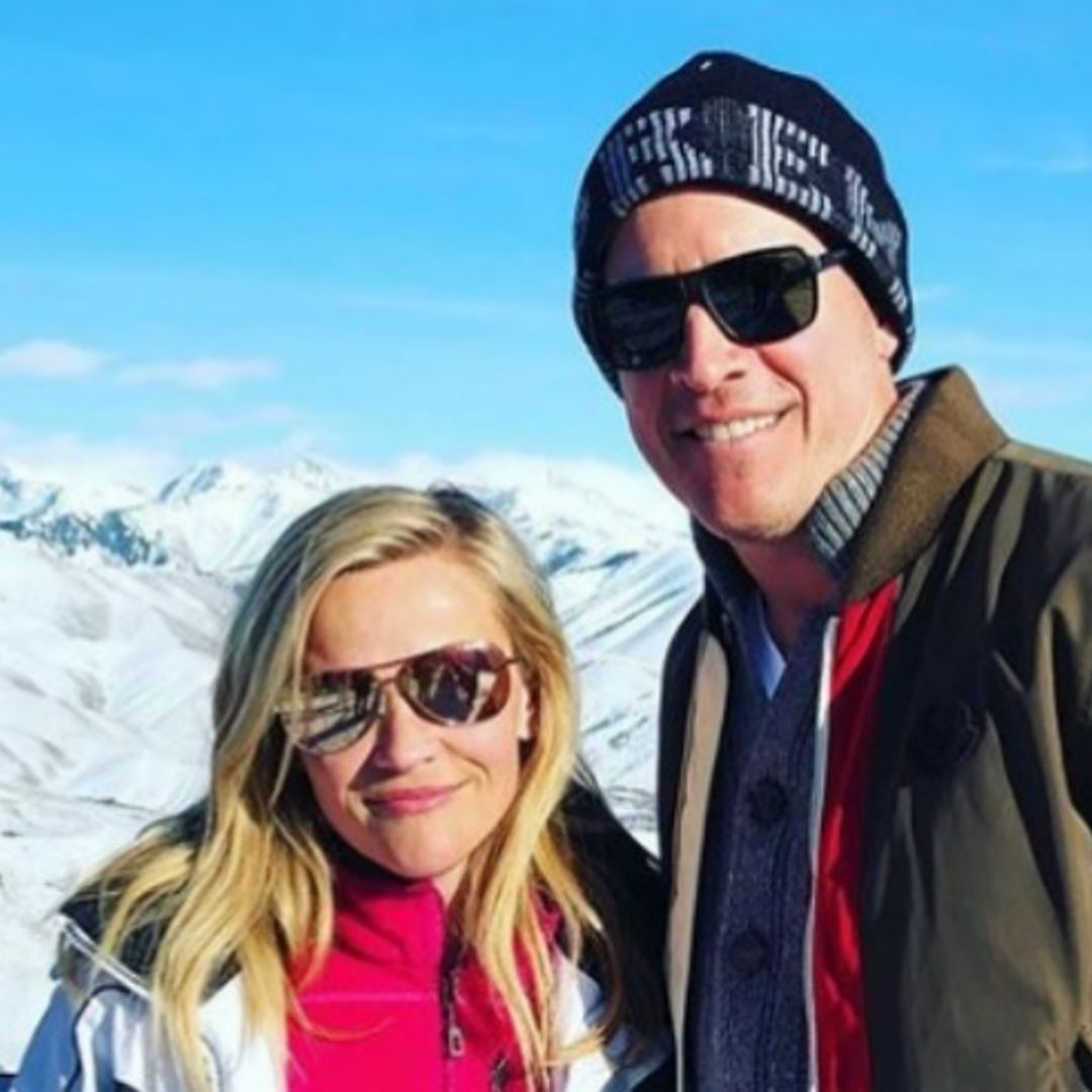 Reese Witherspoon hits the slopes with husband Jim Toth on family ski trip