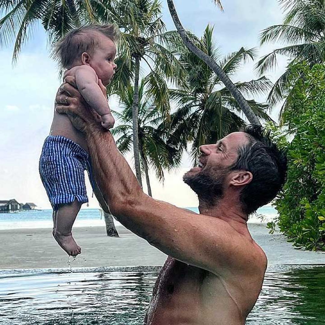 Jamie Redknapp's baby son Raphael causes a stir with 'twin' - take a look