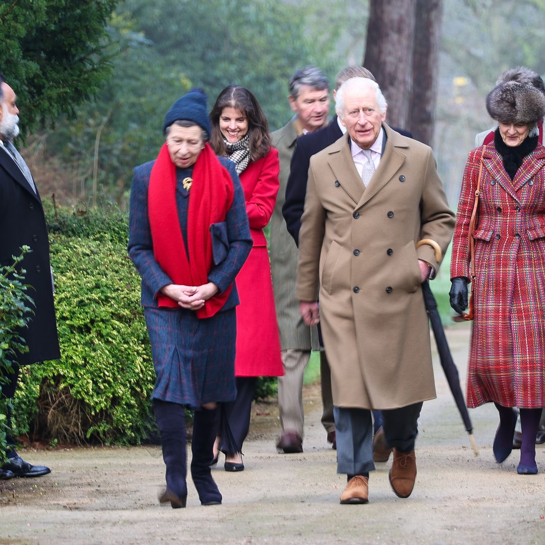 King Charles and Princess Anne attend church together in incredibly rare joint outing