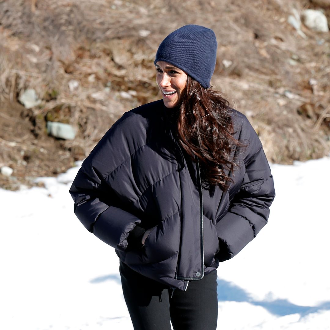 Meghan Markle can't stop laughing as she takes Archie for sleigh ride