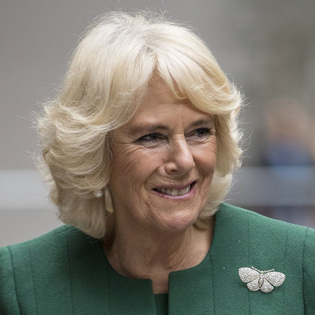 The Duchess of Cornwall teams up with Kate Middleton rocking a dreamy green outfit