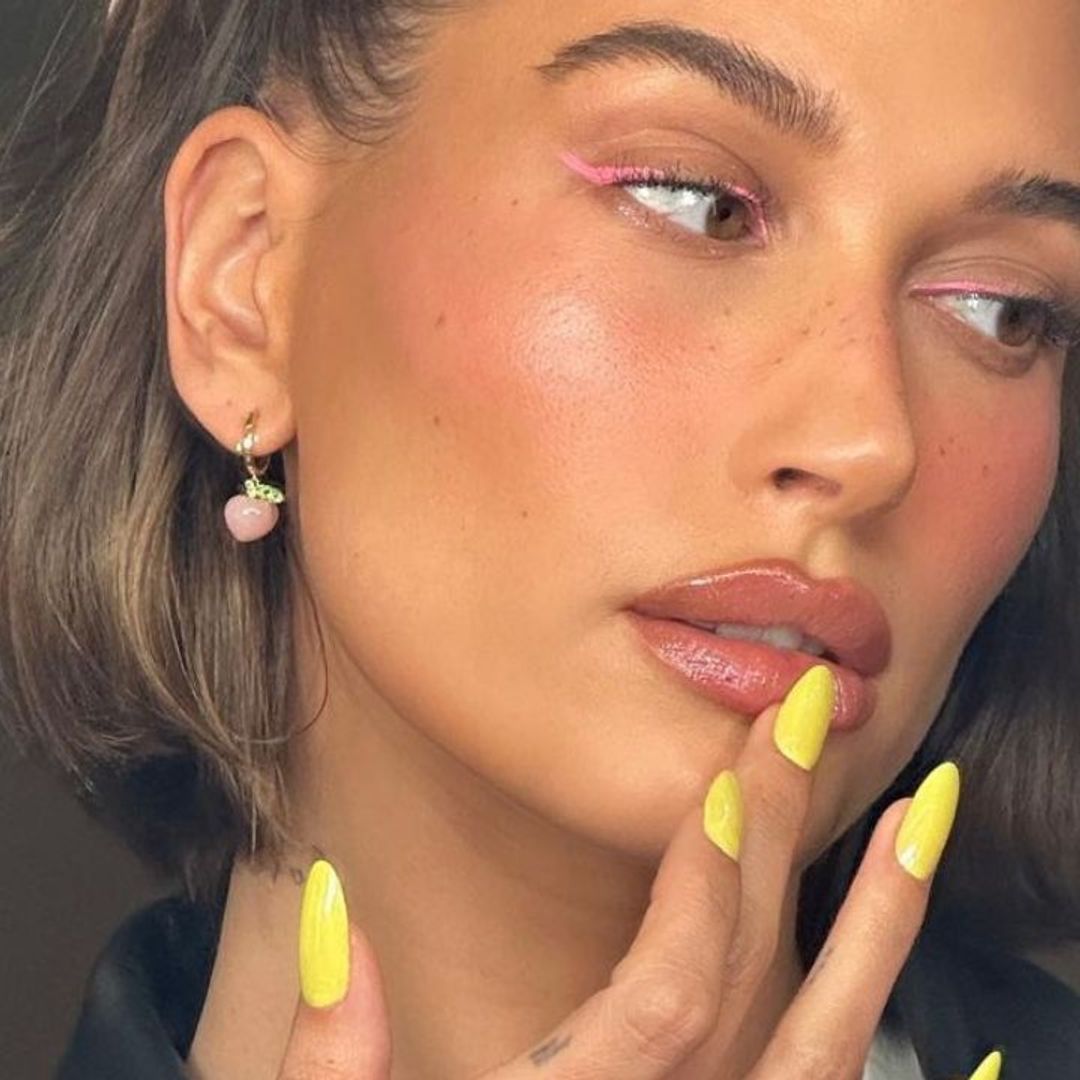 Hailey Bieber's latest 'Lemon Meringue Manicure' is perfect for spring 2023