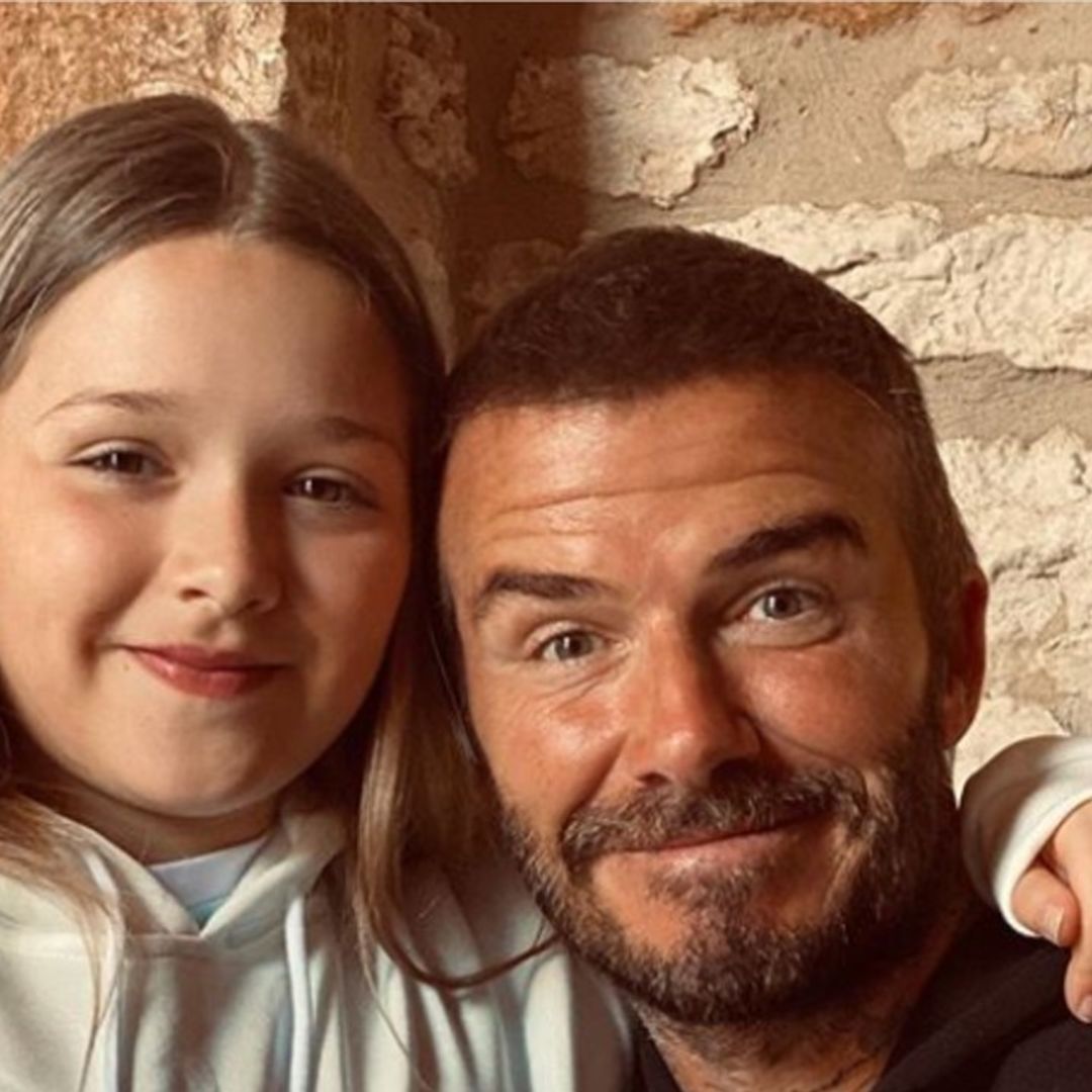 Harper Beckham shows support for dad David in sweetest way