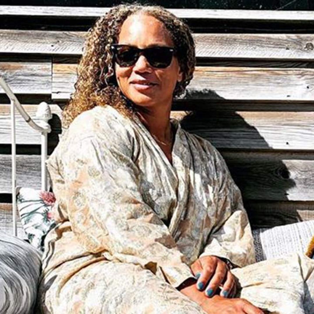 Angela Griffin's garden daybed is giving us major Ibiza vibes