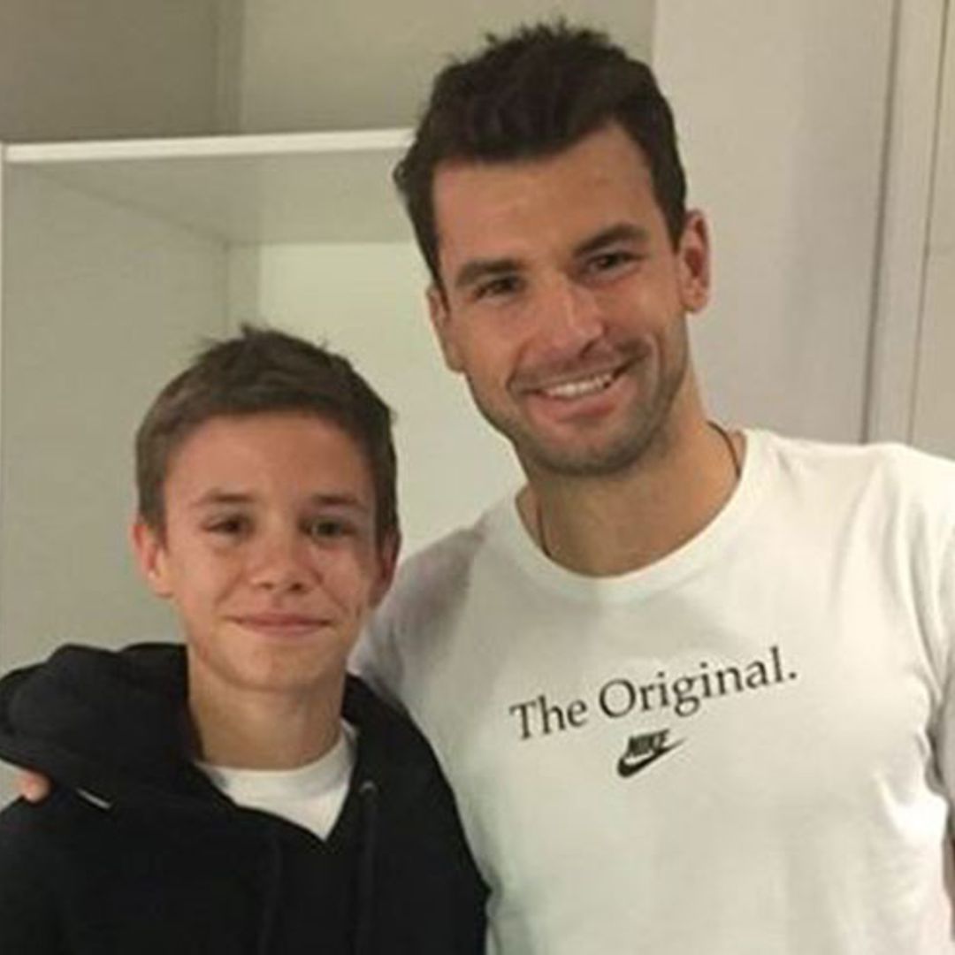 Wimbledon star Grigor Dimitrov is training 'talented' Romeo Beckham: 'He'll go far'