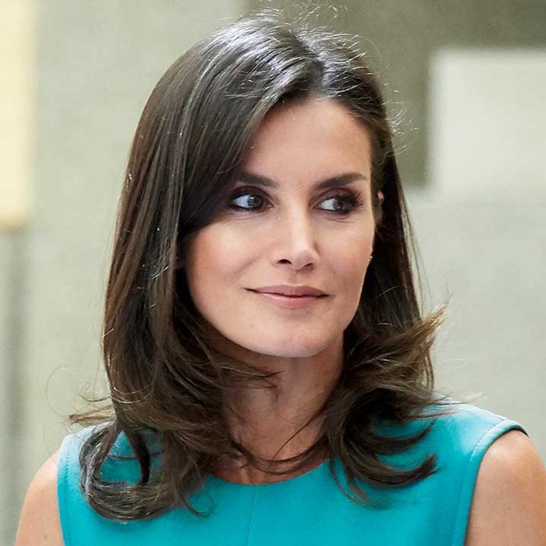 Queen Letizia ups the ante in sell-out Zara midi dress and heels