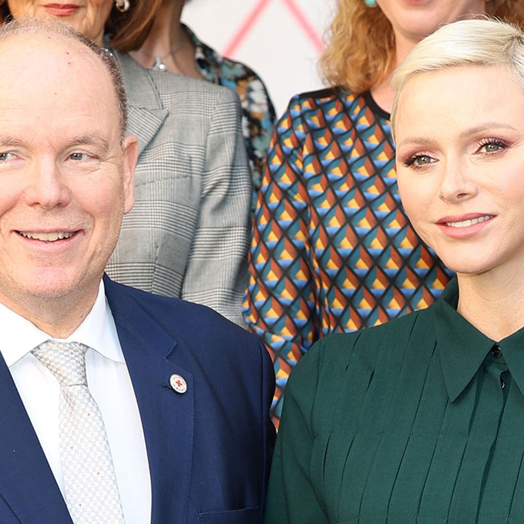 Princess Charlene stuns in green pleated dress as she joins Prince Albert for this important reason