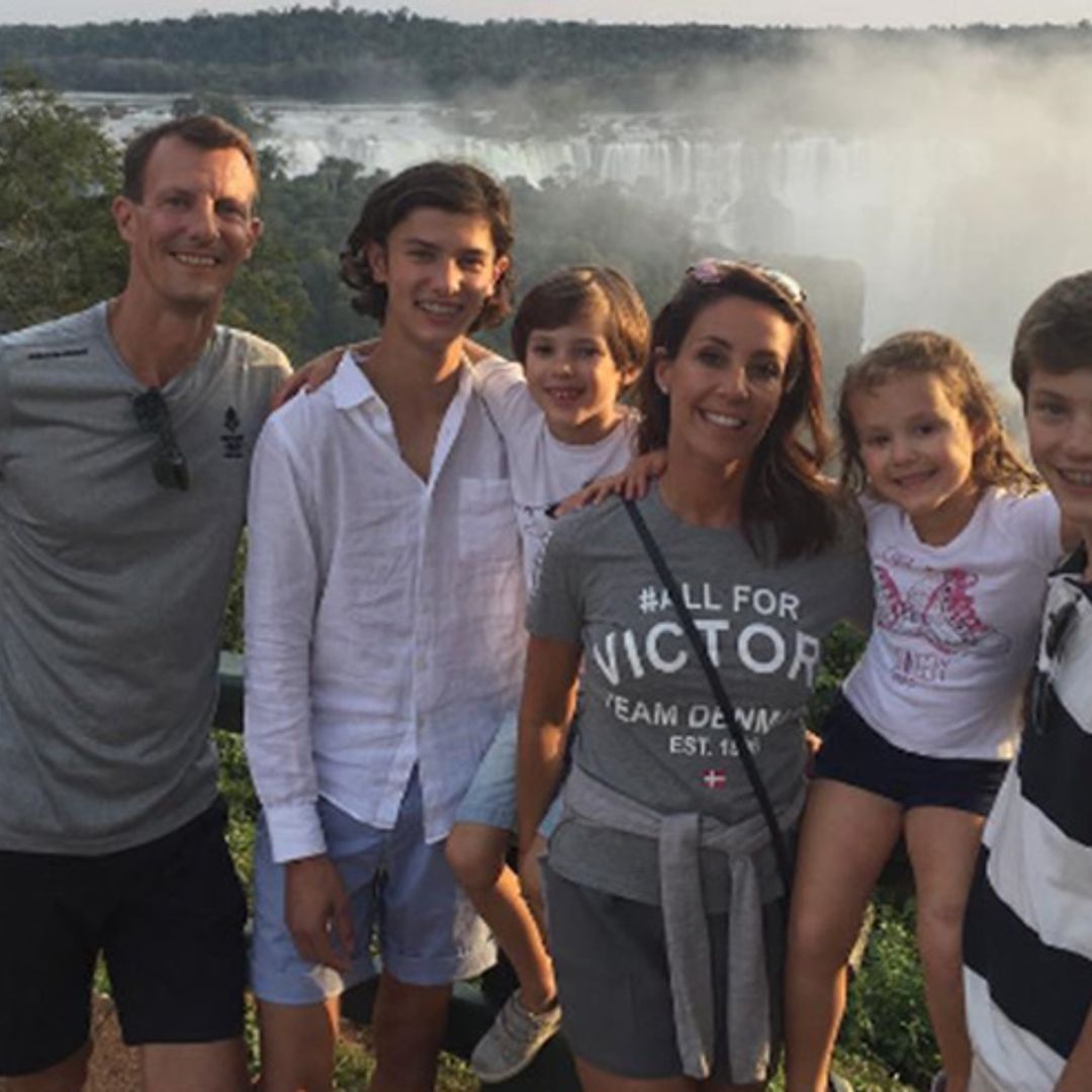 Danish royals send greetings from Iguazu Falls on the way to Rio Olympics
