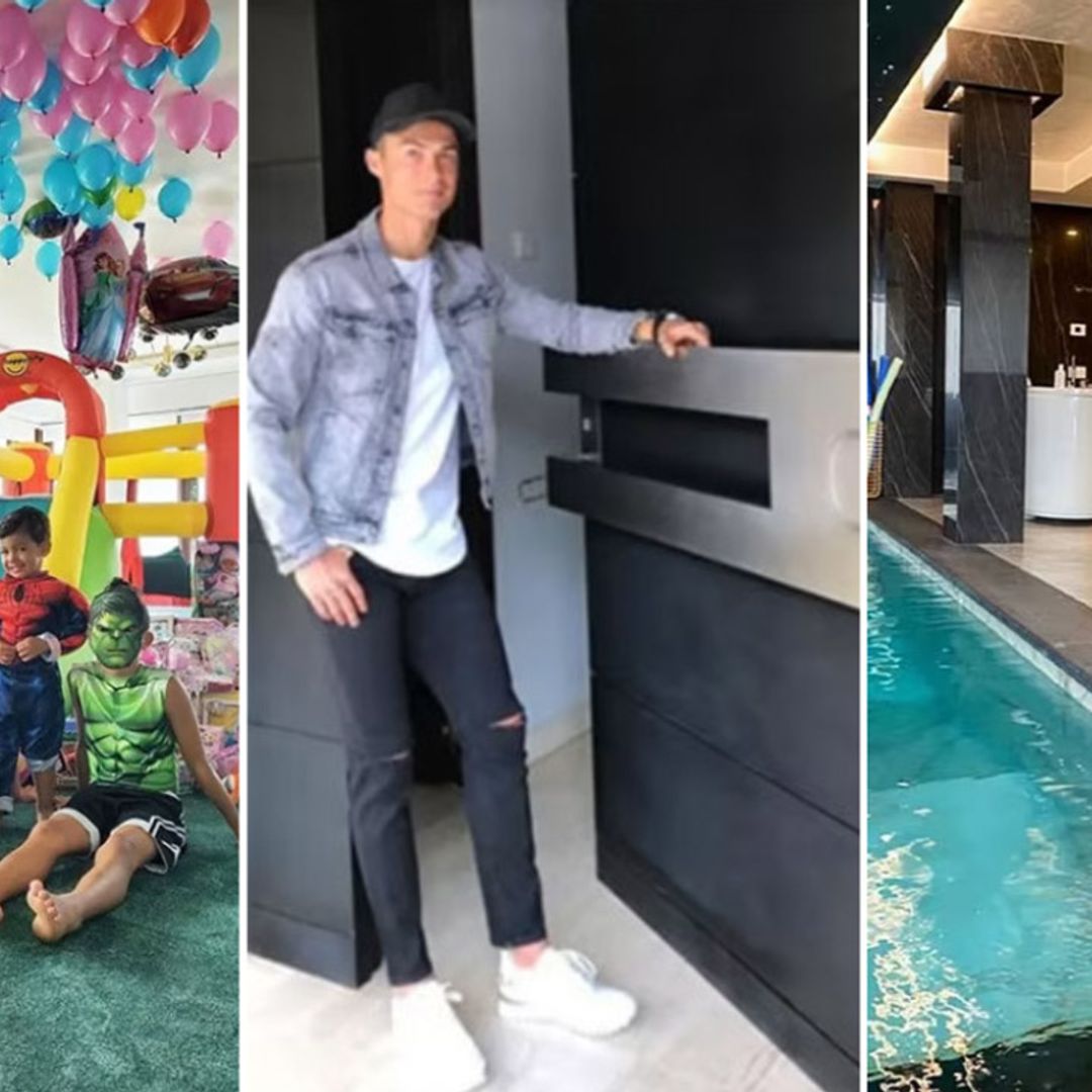 Cristiano Ronaldo's hotel-worthy Italian mansion with girlfriend Georgina and kids revealed