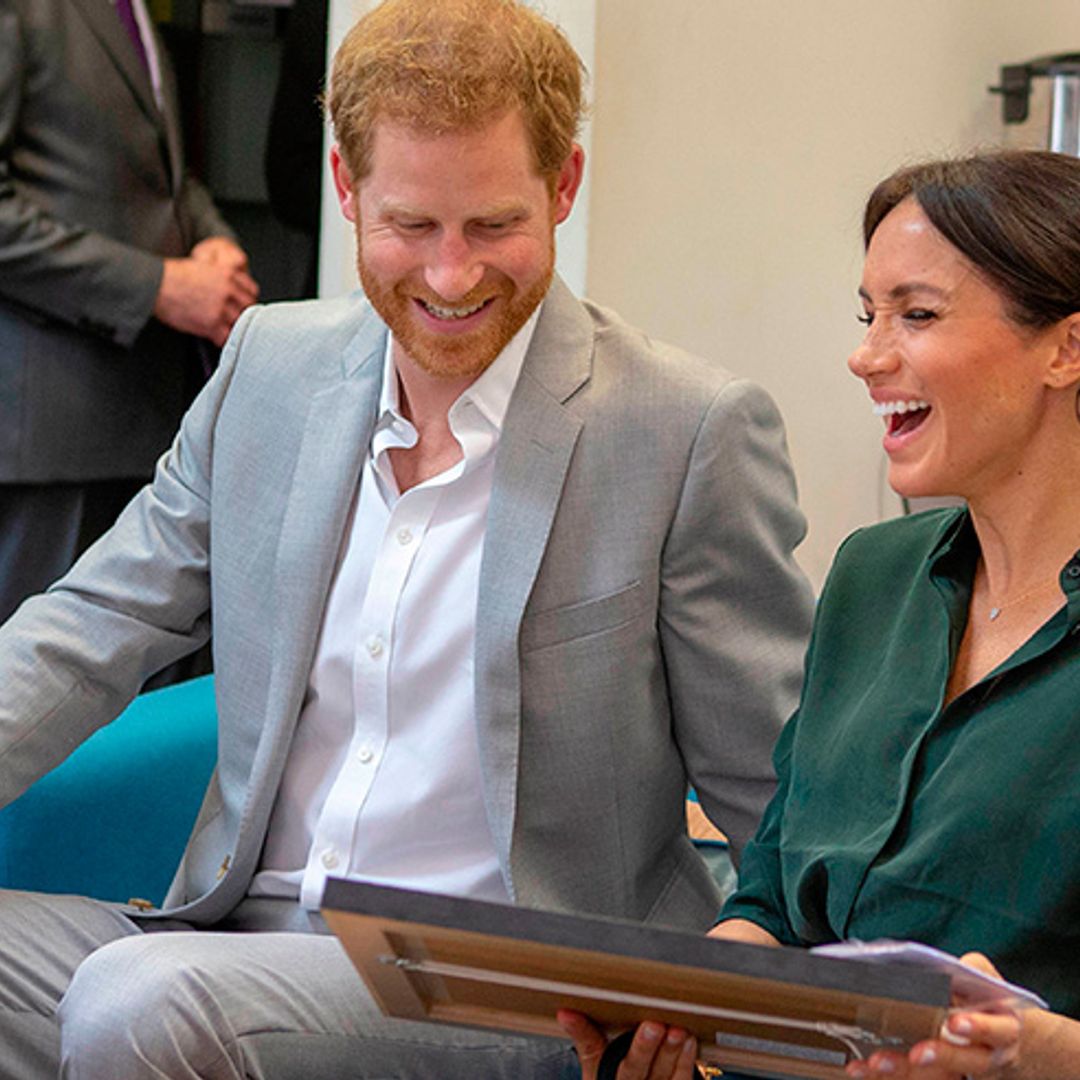 Find out what drawing made Meghan Markle roar with laughter on Sussex visit