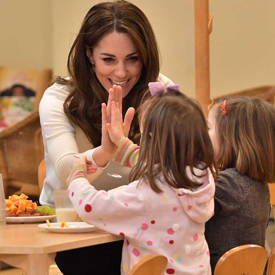 Kate Middleton shares exciting news during London nursery school visit