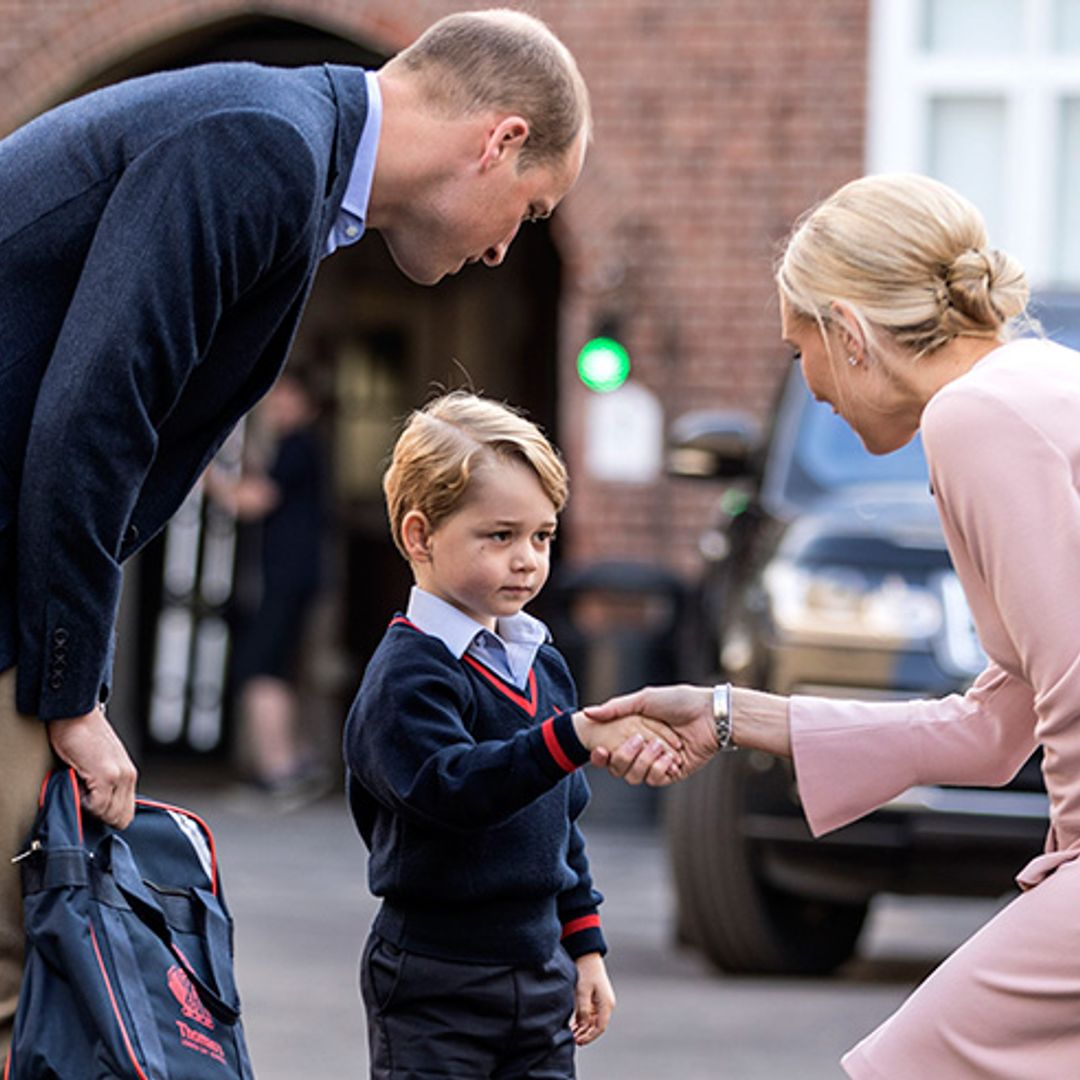 Prince George arrives for first day of school! See the photos