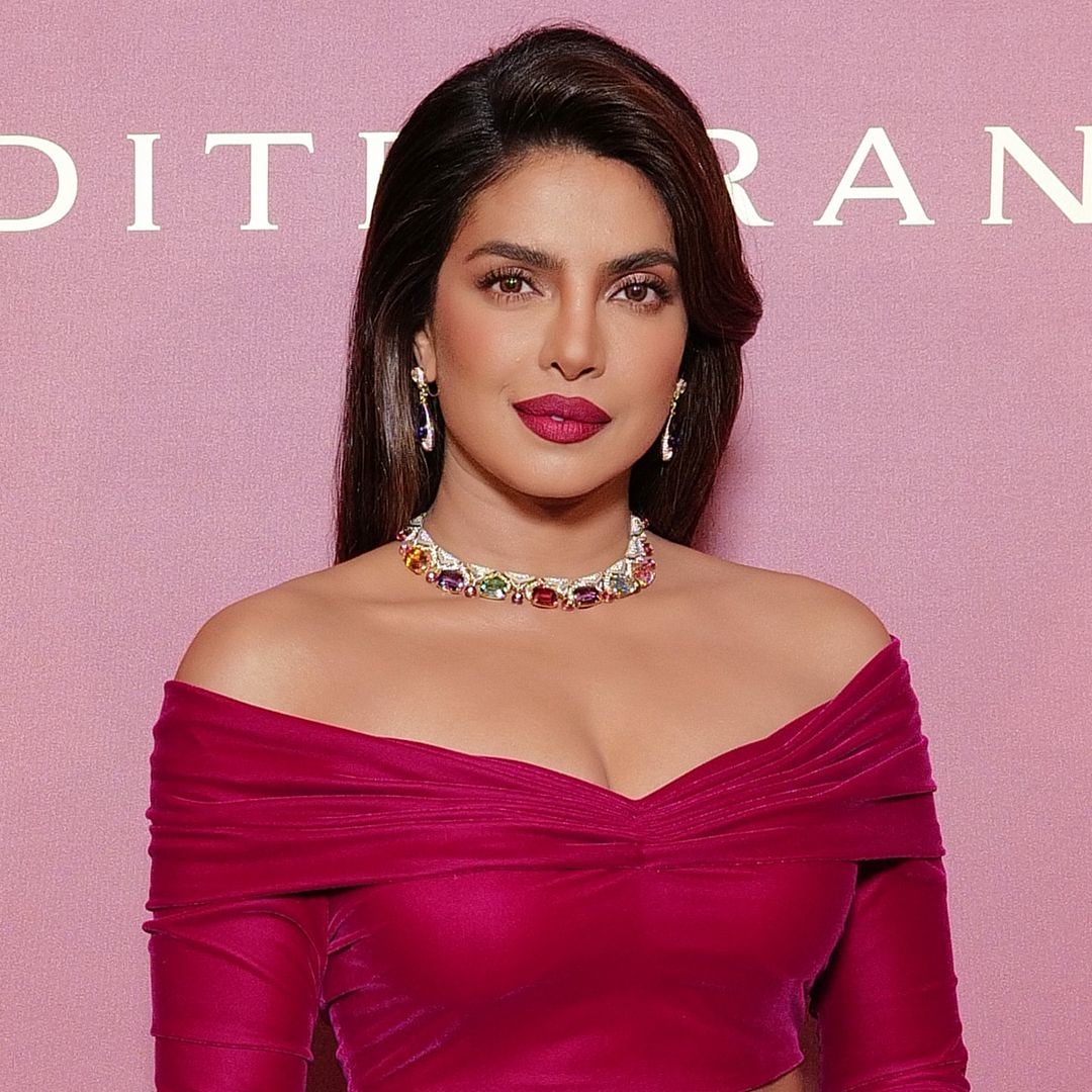Priyanka Chopra shows off insane abs in crop top and skirt with high slit