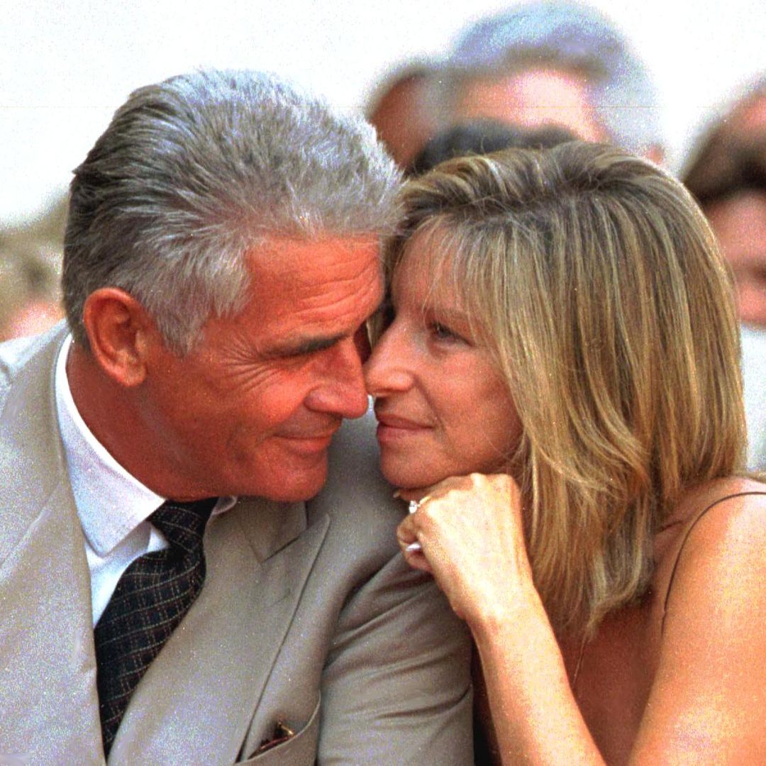 Barbra Streisand is a blushing bride as she cozies up to James Brolin in wedding photo celebrating 26th anniversary
