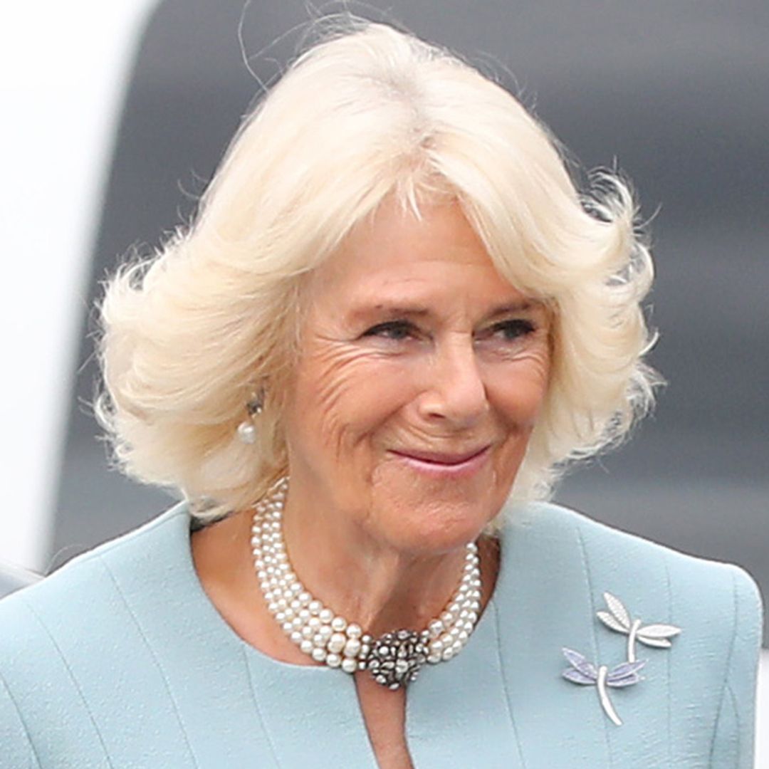 Duchess Camilla recycles powder blue suit for new outing