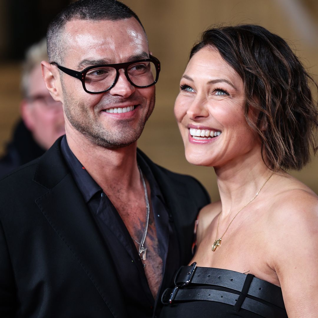 Emma Willis' rarely-seen second slinky wedding dress and face glitter