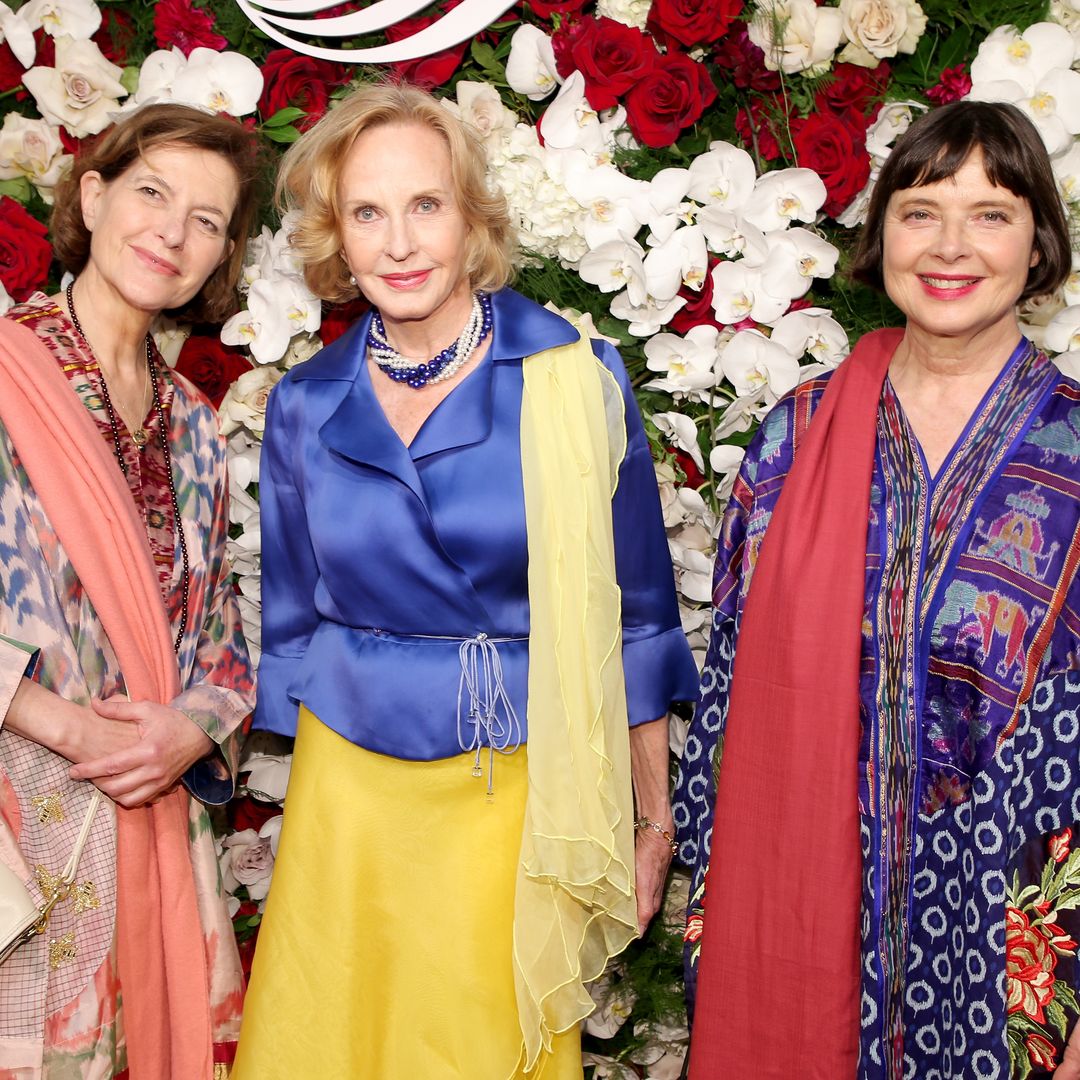Ingrid Rossellini, Pia Lindstrom, and Isabella Rossellini attend the American Theatre Wing Centennial Gala at Cipriani 42nd Street on September 18, 2017