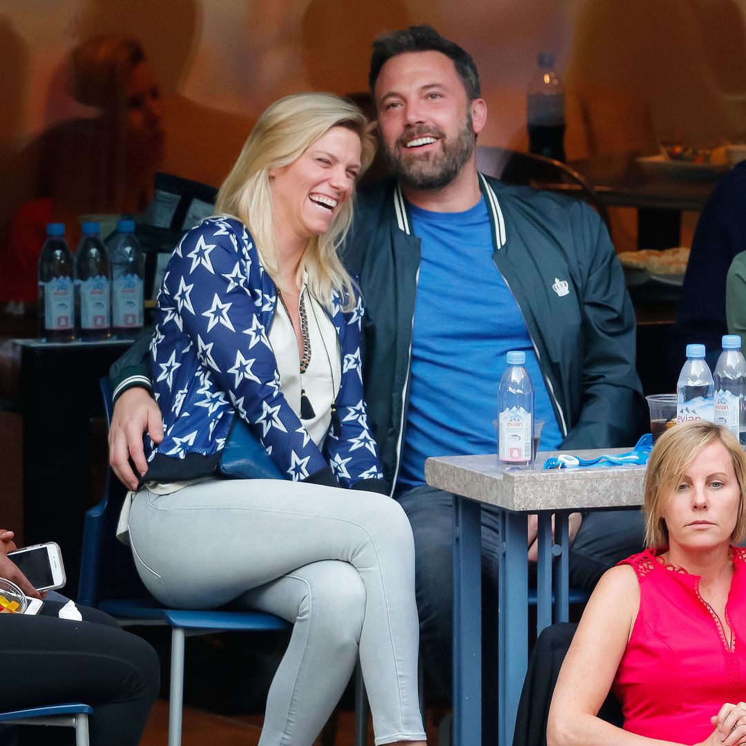 Ben Affleck and Lindsay Shookus attend the 2017 US Open Tennis Championships  at Arthur Ashe Stadium on September 10, 2017 in New York City.