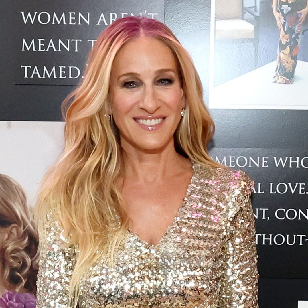 Sarah Jessica Parker dazzles in sequin dress as she joins Sex And The City co-stars Cynthia Nixon, Kristin Davis