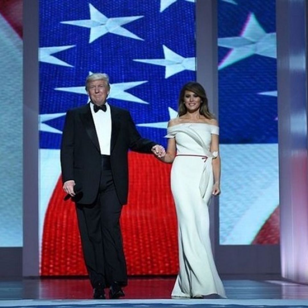 Melania Trump is elegant in bespoke gown for inaugural ball