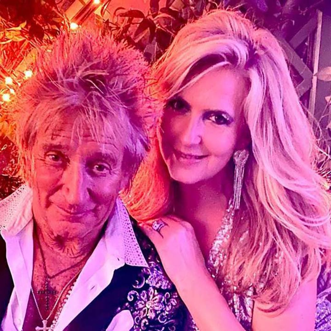 Penny Lancaster stuns in leopard print dress at the beach - Sir Rod Stewart has the best reaction