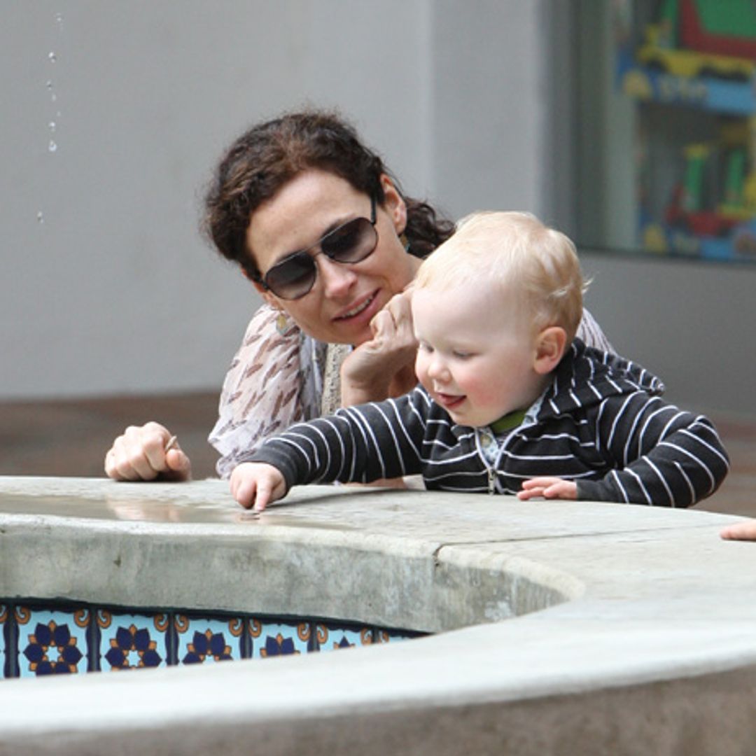Oh baby: Sarah Jessica Parker and Minnie Driver dote on their little ones