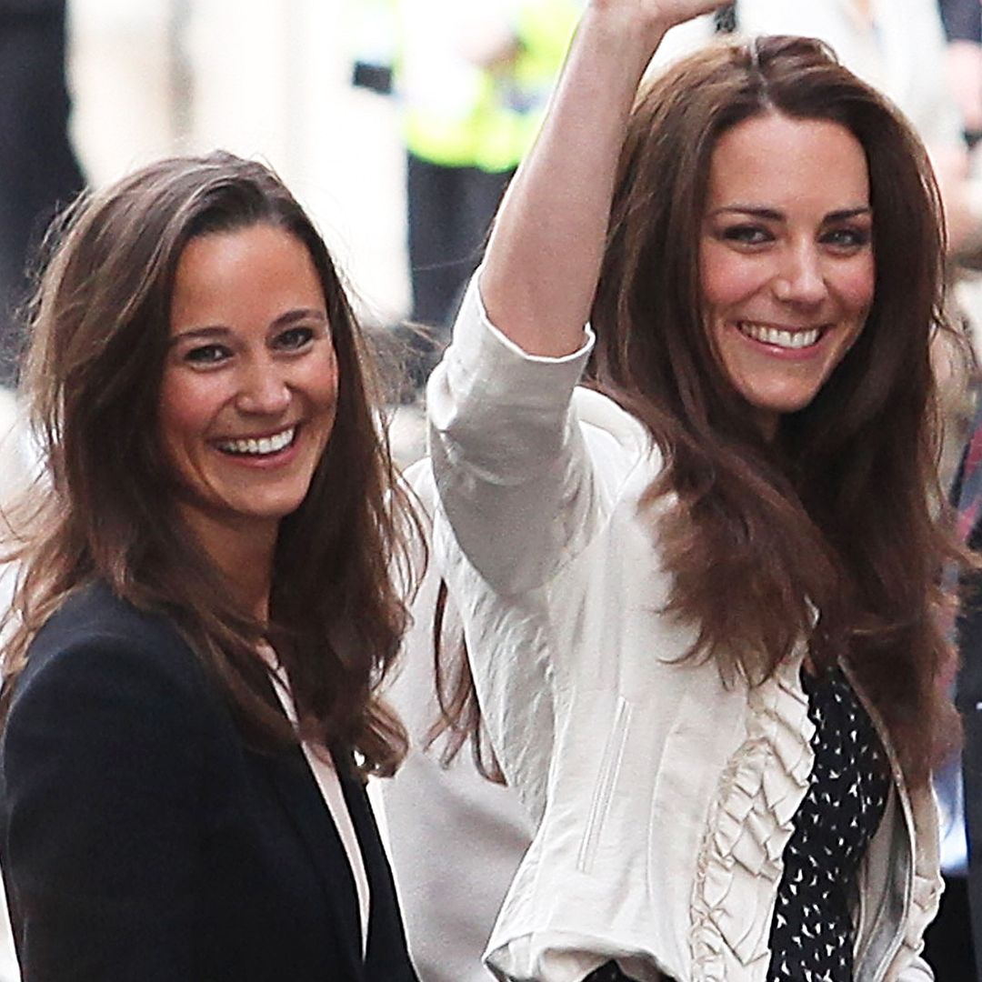 Princess Kate giggles in bold silk gown in unearthed photo with sister Pippa Middleton