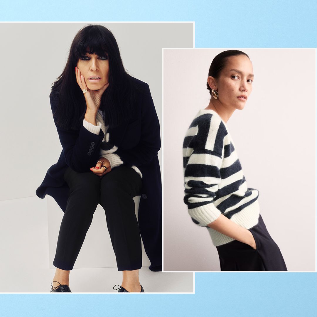 Claudia Winkleman makes a case for striped knitwear with her new Marks & Spencer ad campaign