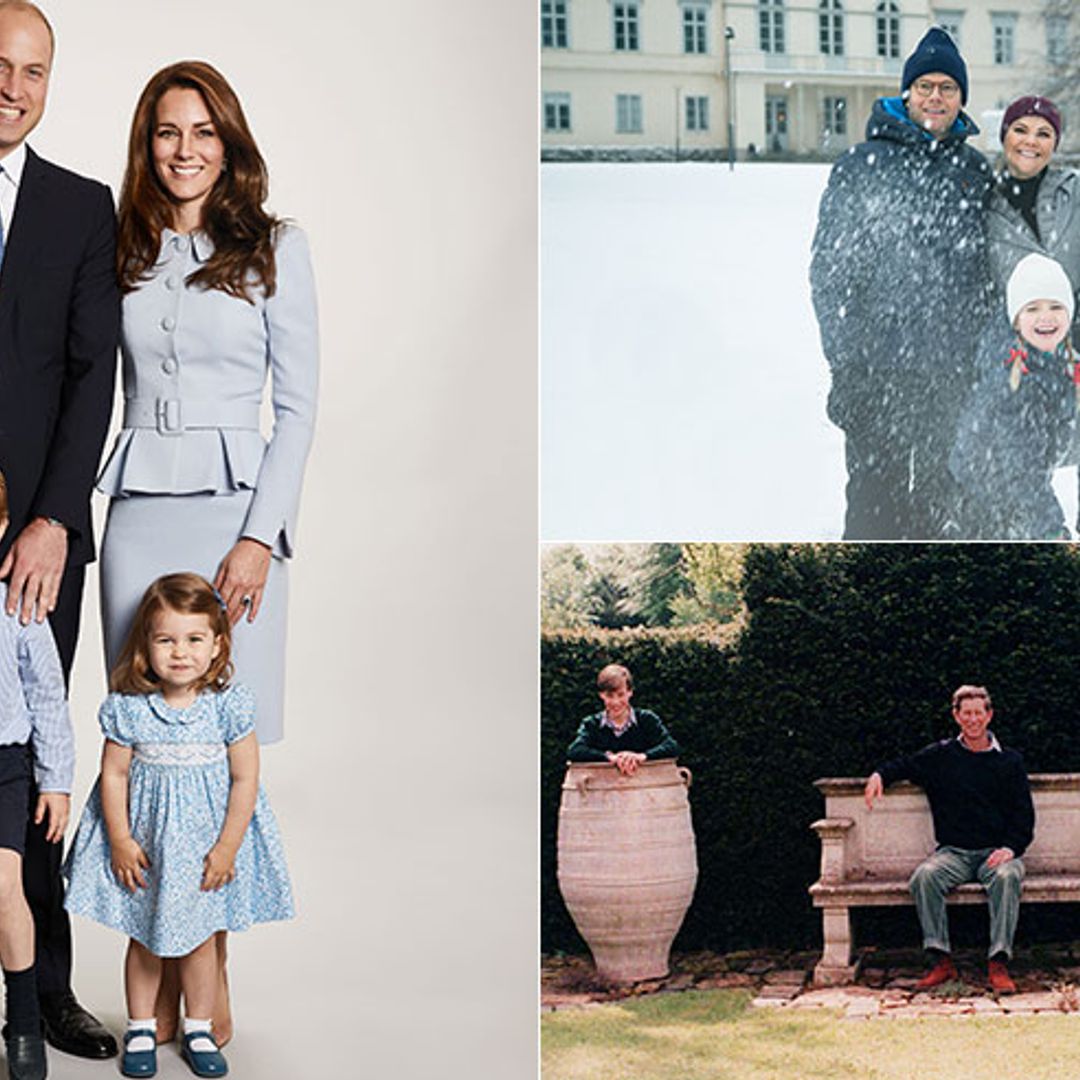Prince William and Kate's Christmas card compared to other royal families