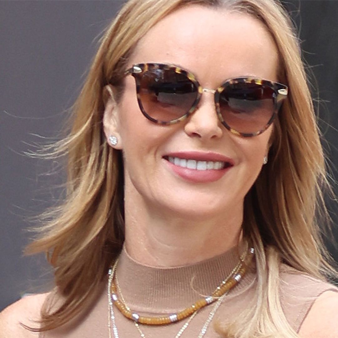 Amanda Holden looks angelic in the white knitted dress of dreams