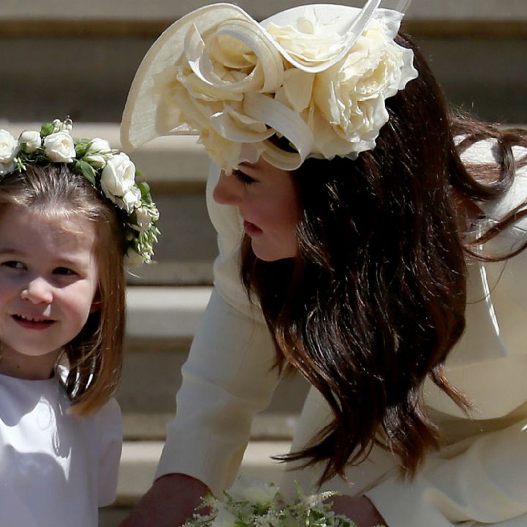 Kate Middleton gives Princess Charlotte a piggyback as they join the Tindalls on day out
