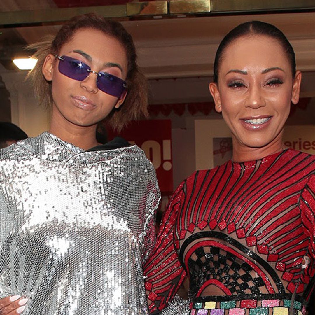 Mel B and daughter Phoenix Chi twin in sequins at HELLO!'s 30th birthday