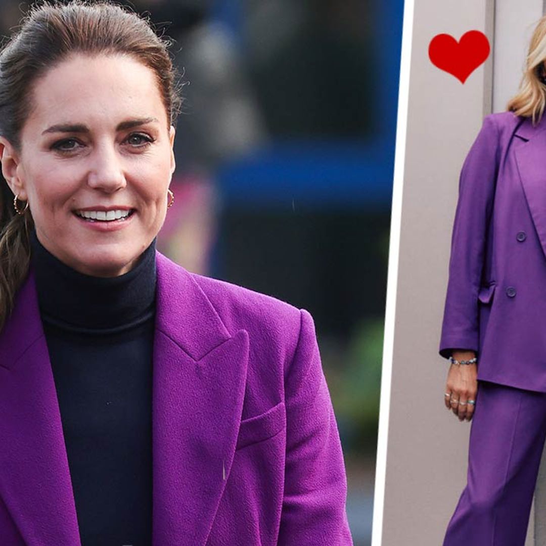 Fearne Cotton’s new purple suit is giving us major Princess Kate vibes