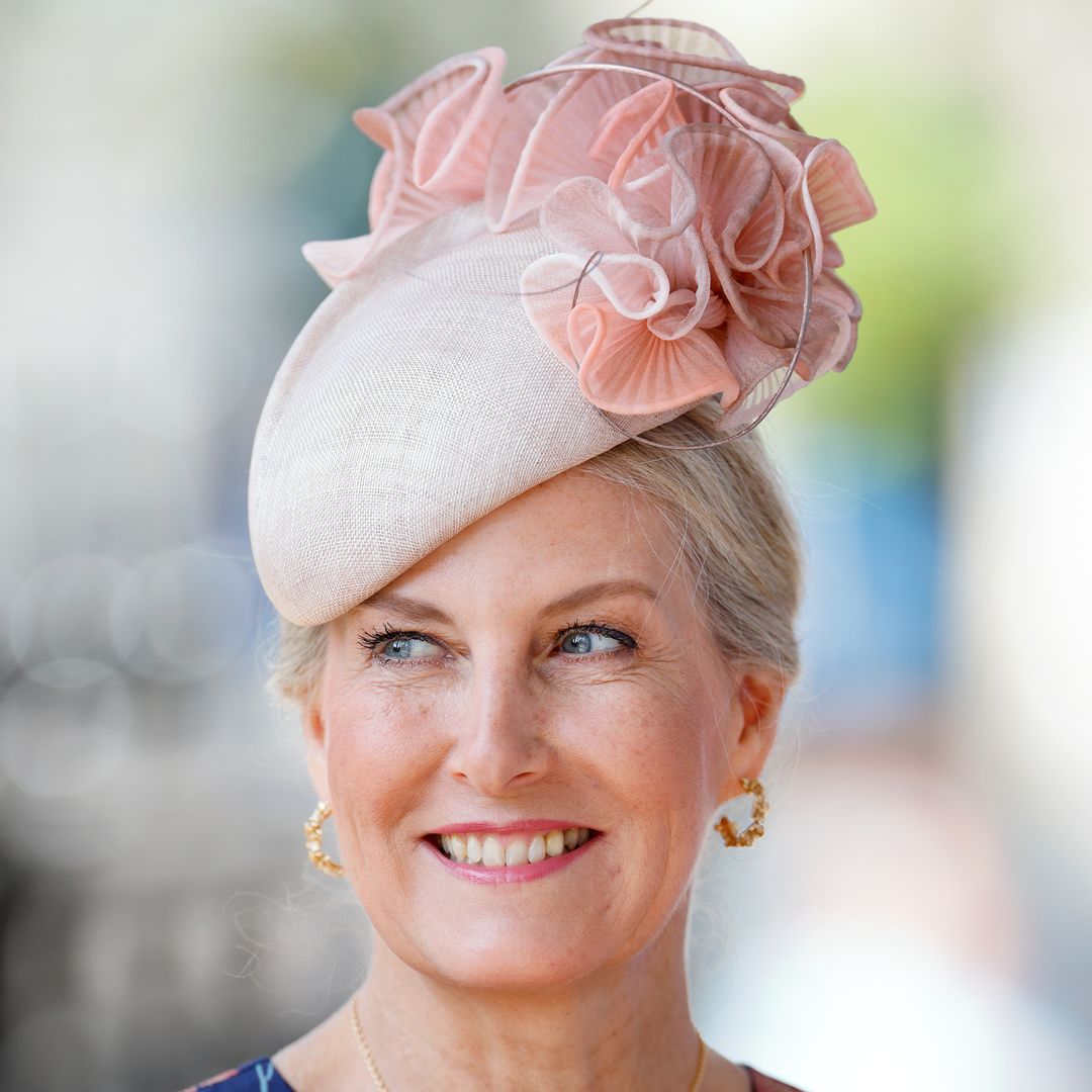 Duchess Sophie is blooming lovely in waist-cinching dress - and the wildest hat