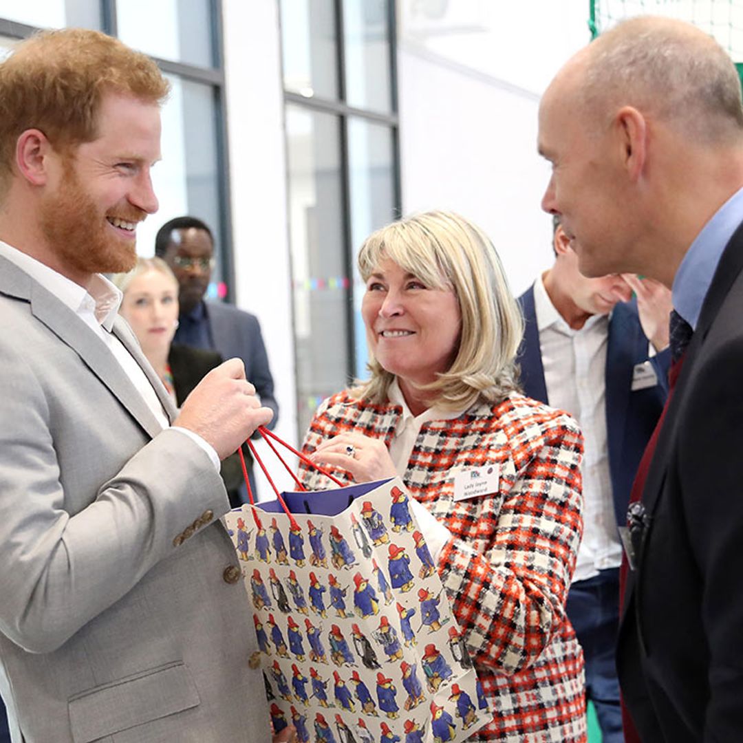 Prince Harry receives special royal baby gifts as he opens new youth facility in east London