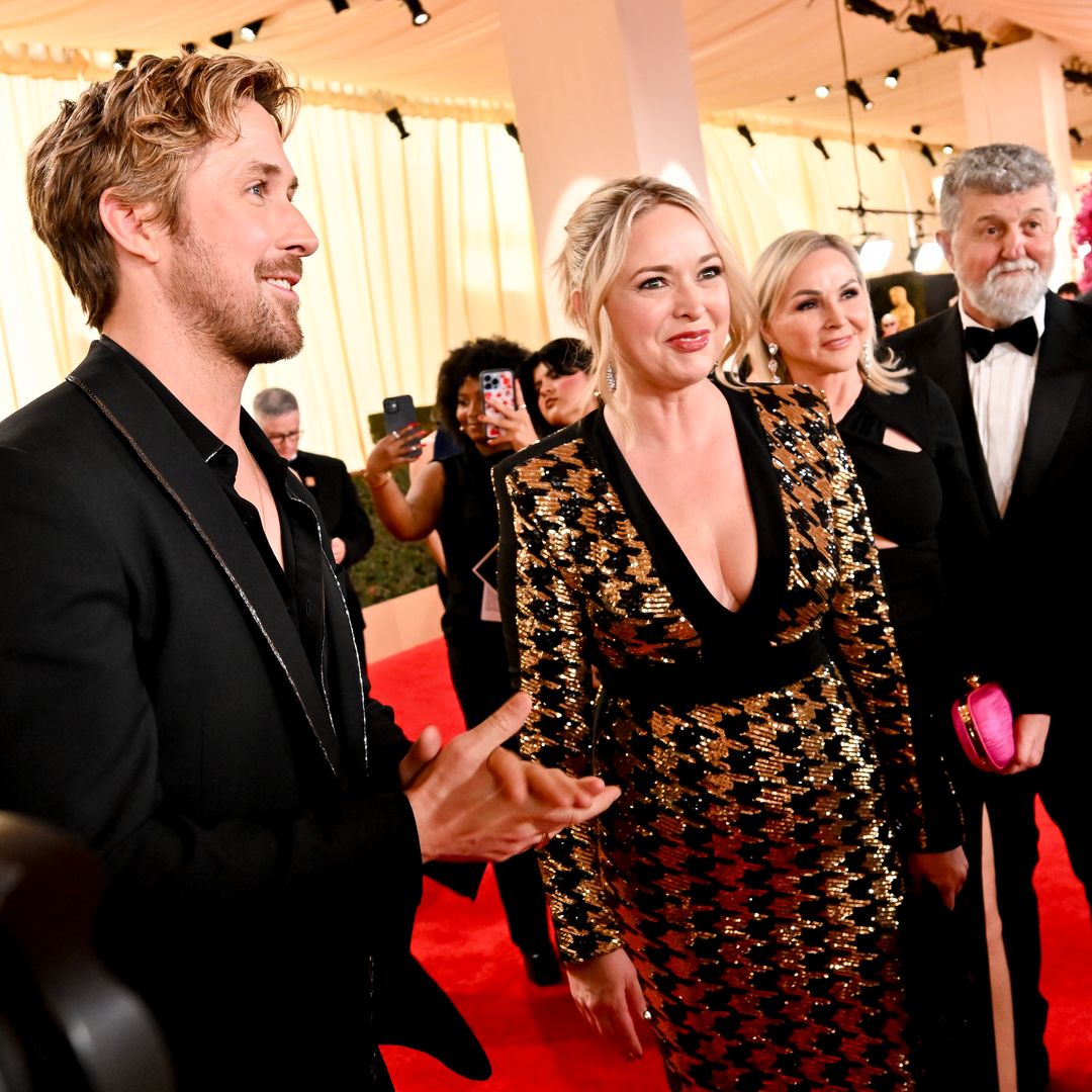 Ryan Gosling's mom wows in cut-out dress as Barbie star brings entire family to the Oscars