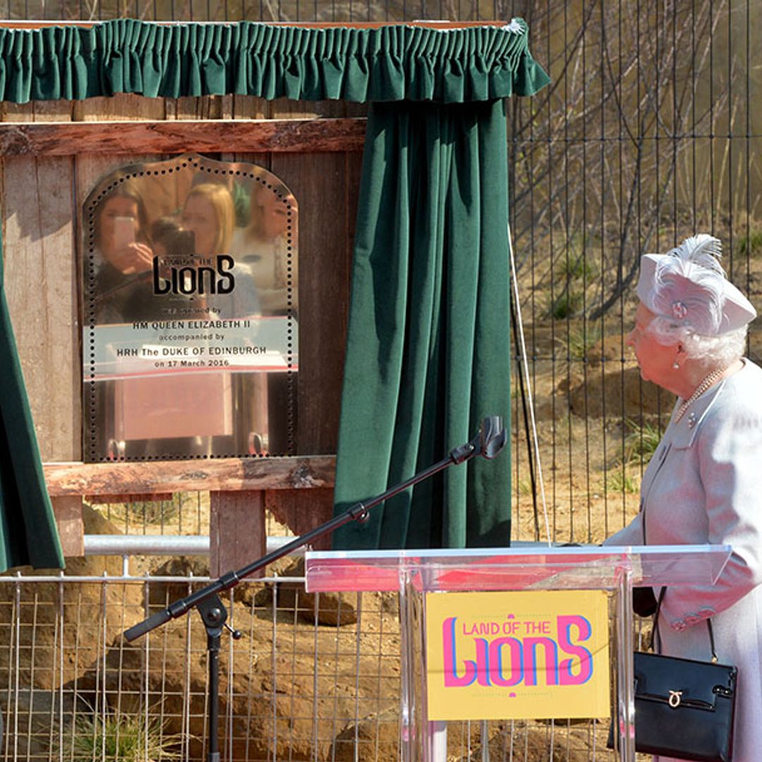 The Queen and Prince Philip open new lion enclosure at London Zoo