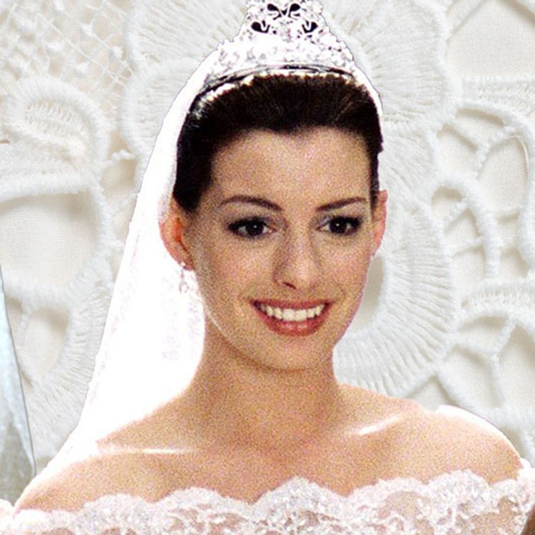 Anne Hathaway's shoulder-baring wedding gown was iconic - see best-dressed movie brides