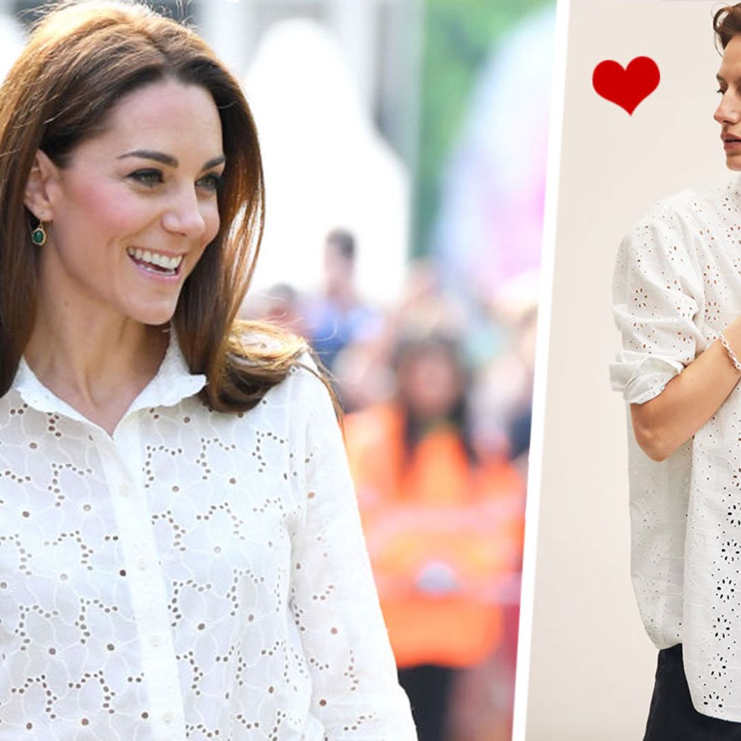 Kate Middleton's broderie blouse is perfect for spring– recreate her look for £65