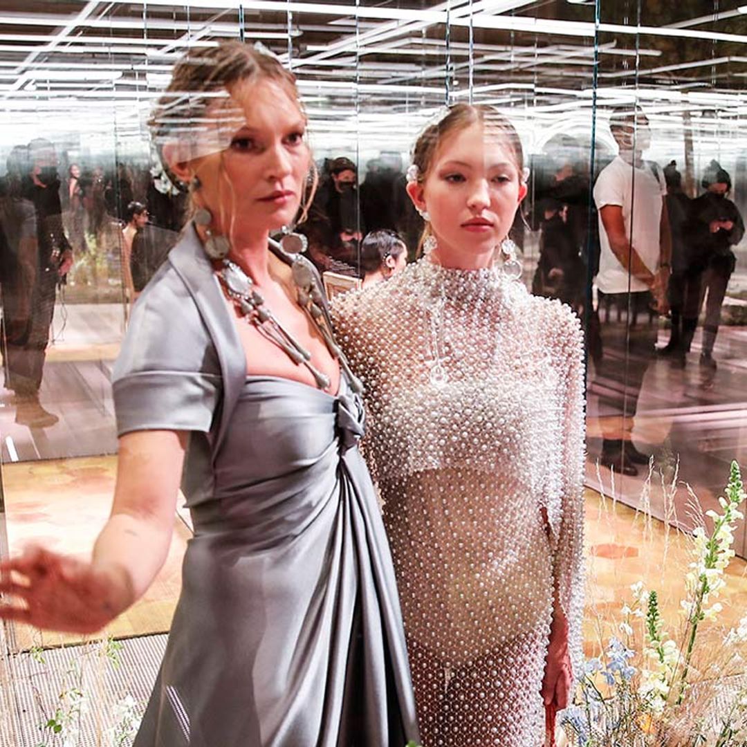 Kate Moss' daughter Lila Grace is her double in Paris Fashion Week appearance