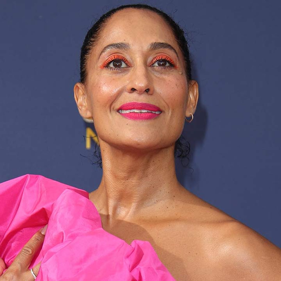 Tracee Ellis Ross causes a stir in extravagant hot pink outfit