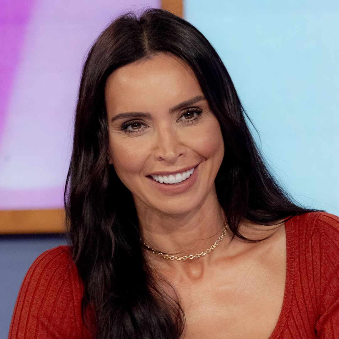 Christine Lampard has fans demanding the same thing as she stuns in leather skirt
