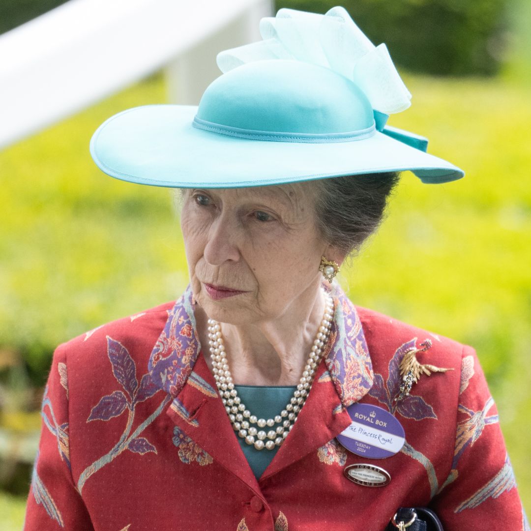 Princess Anne's recycled red coat and bow-adorned hat will make you double take