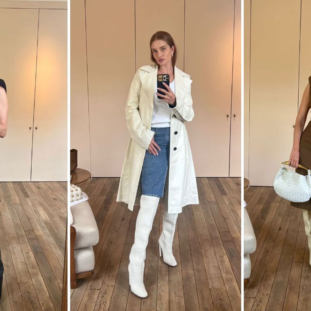 Rosie Huntington Whiteley just showed off how to style Bottega Veneta's over-the-knee boots at Milan Fashion Week